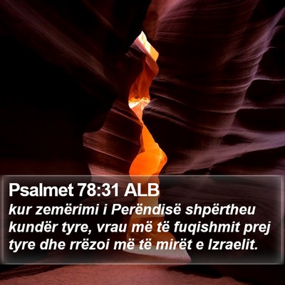 Psalmet 78:31 ALB Bible Verse Image