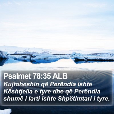 Psalmet 78:35 ALB Bible Verse Image