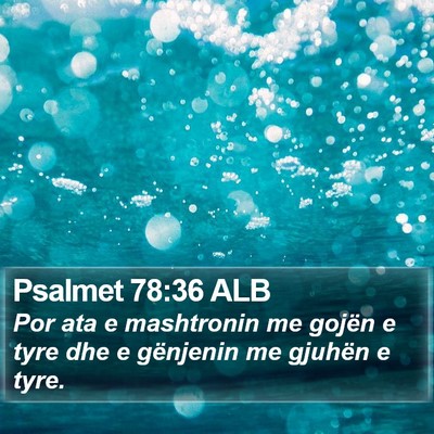 Psalmet 78:36 ALB Bible Verse Image
