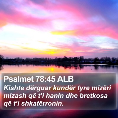 Psalmet 78:45 ALB Bible Verse Image