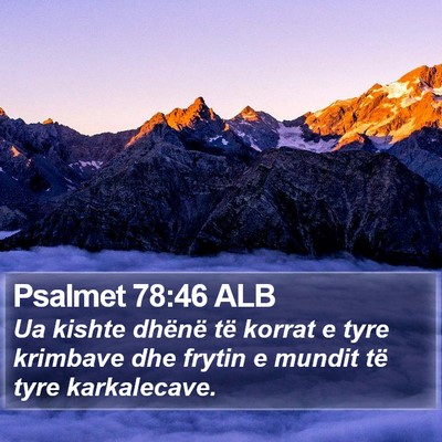 Psalmet 78:46 ALB Bible Verse Image