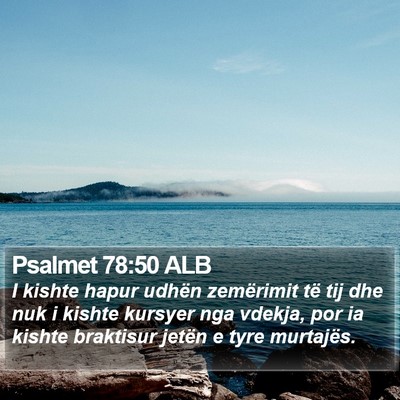 Psalmet 78:50 ALB Bible Verse Image