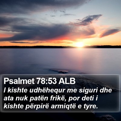 Psalmet 78:53 ALB Bible Verse Image