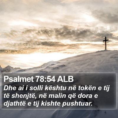 Psalmet 78:54 ALB Bible Verse Image