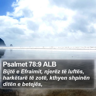 Psalmet 78:9 ALB Bible Verse Image