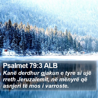 Psalmet 79:3 ALB Bible Verse Image