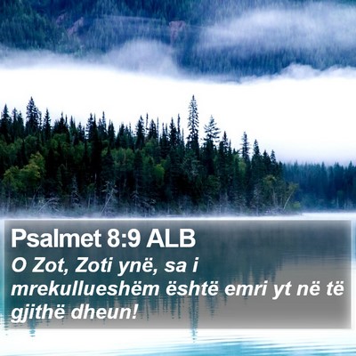 Psalmet 8:9 ALB Bible Verse Image
