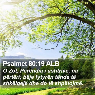 Psalmet 80:19 ALB Bible Verse Image