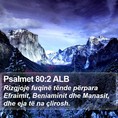 Psalmet 80:2 ALB Bible Verse Image