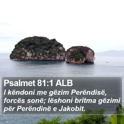 Psalmet 81:1 ALB Bible Verse Image