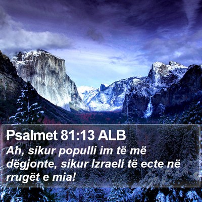Psalmet 81:13 ALB Bible Verse Image