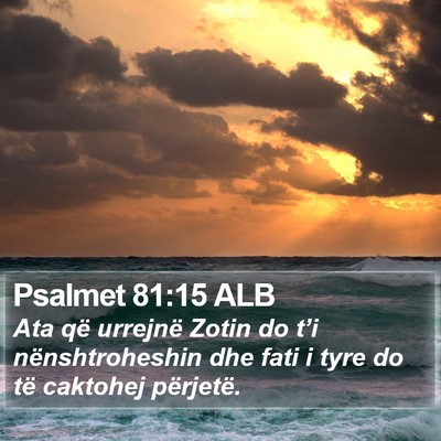 Psalmet 81:15 ALB Bible Verse Image