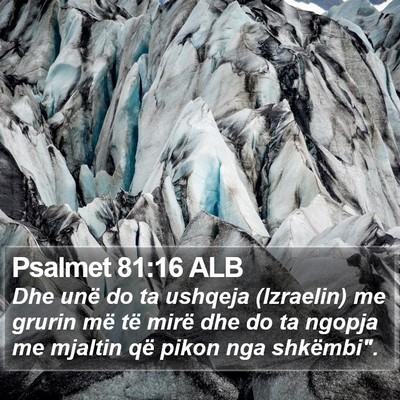 Psalmet 81:16 ALB Bible Verse Image