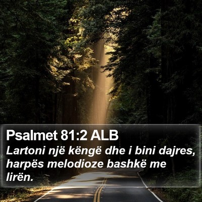 Psalmet 81:2 ALB Bible Verse Image