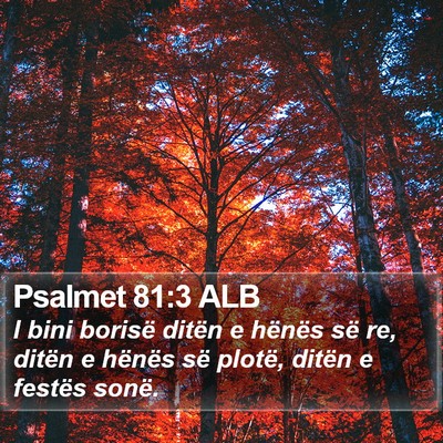 Psalmet 81:3 ALB Bible Verse Image