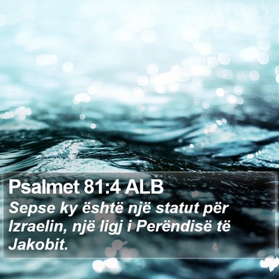 Psalmet 81:4 ALB Bible Verse Image