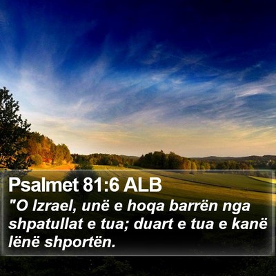 Psalmet 81:6 ALB Bible Verse Image