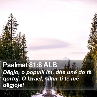 Psalmet 81:8 ALB Bible Verse Image