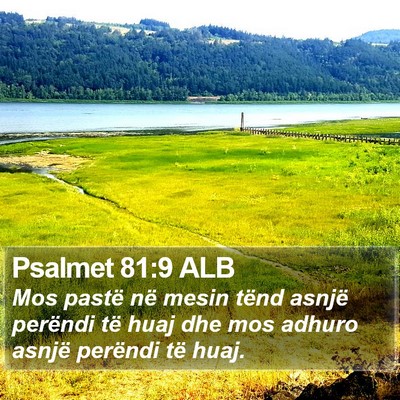 Psalmet 81:9 ALB Bible Verse Image