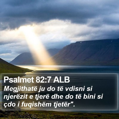 Psalmet 82:7 ALB Bible Verse Image