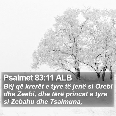 Psalmet 83:11 ALB Bible Verse Image