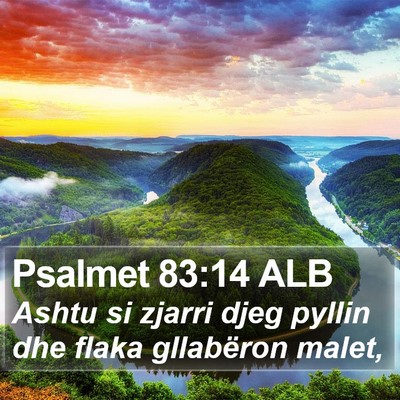 Psalmet 83:14 ALB Bible Verse Image