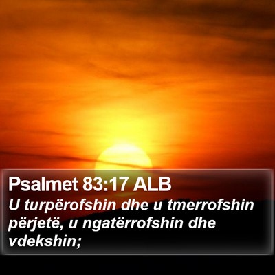 Psalmet 83:17 ALB Bible Verse Image