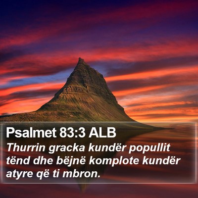 Psalmet 83:3 ALB Bible Verse Image