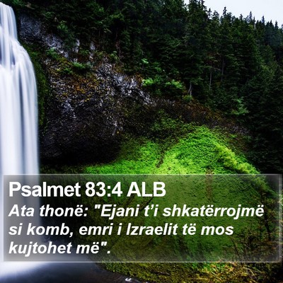 Psalmet 83:4 ALB Bible Verse Image