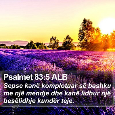 Psalmet 83:5 ALB Bible Verse Image