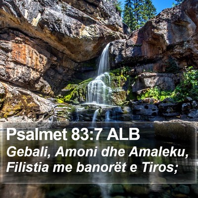 Psalmet 83:7 ALB Bible Verse Image