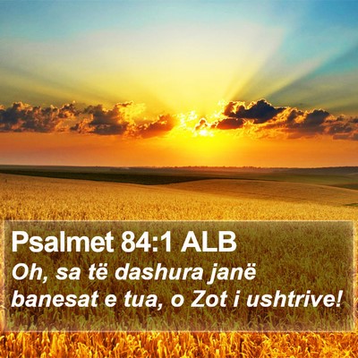 Psalmet 84:1 ALB Bible Verse Image