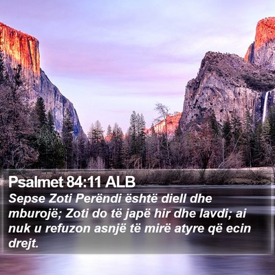 Psalmet 84:11 ALB Bible Verse Image