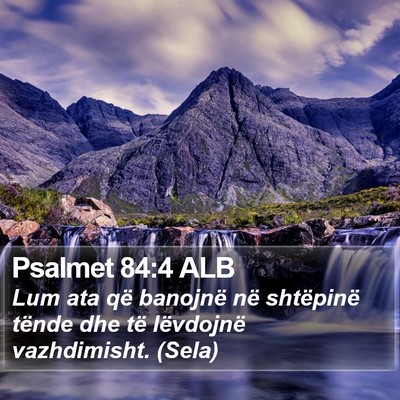 Psalmet 84:4 ALB Bible Verse Image