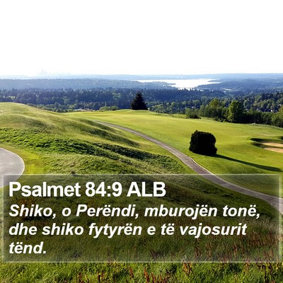 Psalmet 84:9 ALB Bible Verse Image