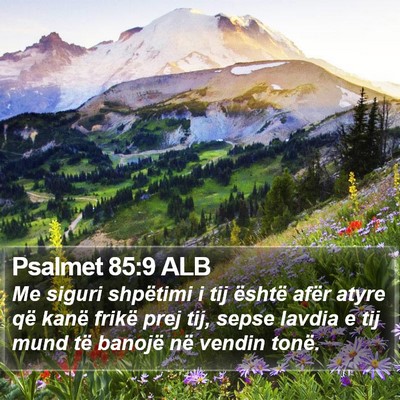 Psalmet 85:9 ALB Bible Verse Image