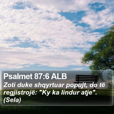 Psalmet 87:6 ALB Bible Verse Image