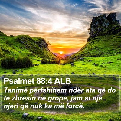 Psalmet 88:4 ALB Bible Verse Image