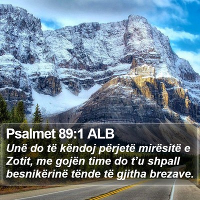 Psalmet 89:1 ALB Bible Verse Image