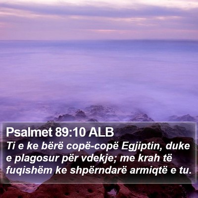 Psalmet 89:10 ALB Bible Verse Image