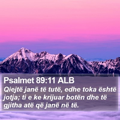 Psalmet 89:11 ALB Bible Verse Image
