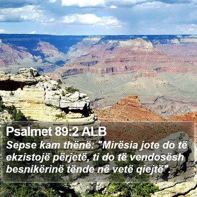 Psalmet 89:2 ALB Bible Verse Image