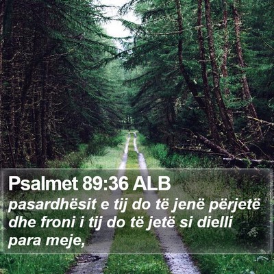 Psalmet 89:36 ALB Bible Verse Image