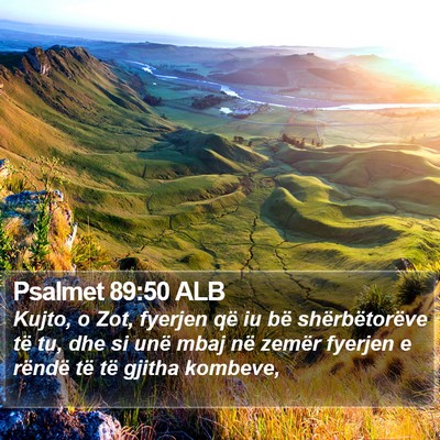 Psalmet 89:50 ALB Bible Verse Image