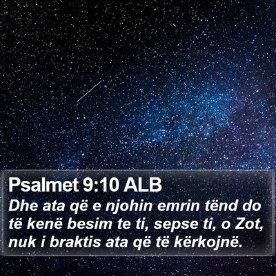 Psalmet 9:10 ALB Bible Verse Image