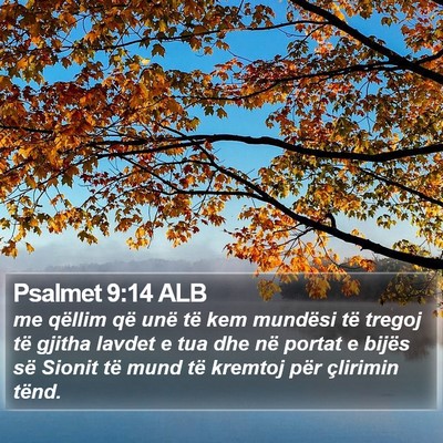 Psalmet 9:14 ALB Bible Verse Image