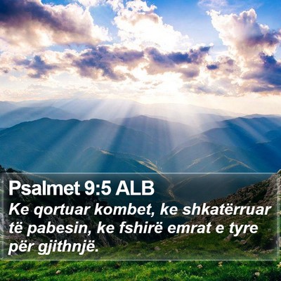 Psalmet 9:5 ALB Bible Verse Image