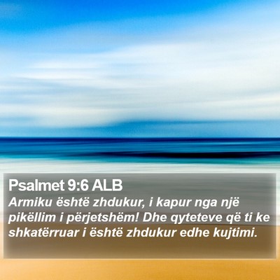 Psalmet 9:6 ALB Bible Verse Image