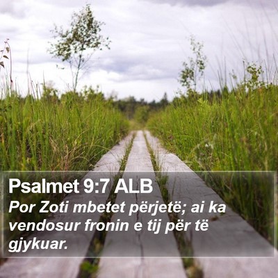 Psalmet 9:7 ALB Bible Verse Image