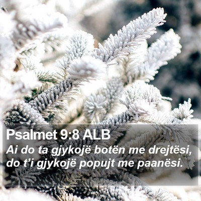 Psalmet 9:8 ALB Bible Verse Image